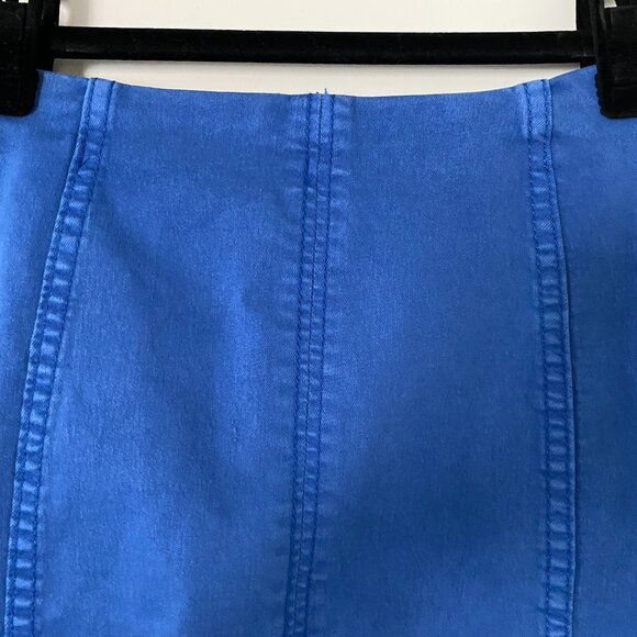 Free People Blue Denim Bodycon Mini Skirt - Picture 6 of 6